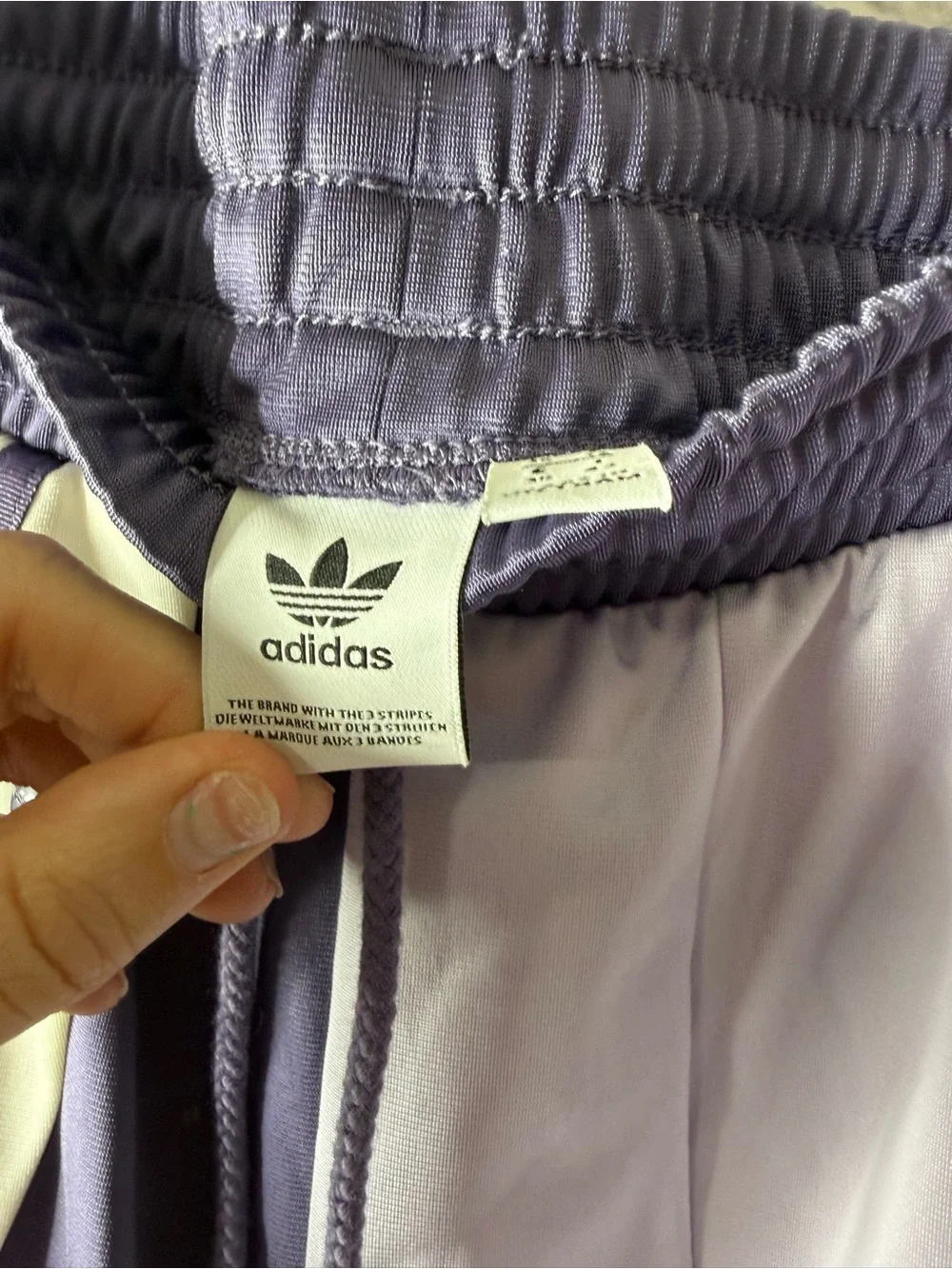 Women’s adidas originals track pants Danielle Cathari patchwork tech purple - Picture 14 of 15